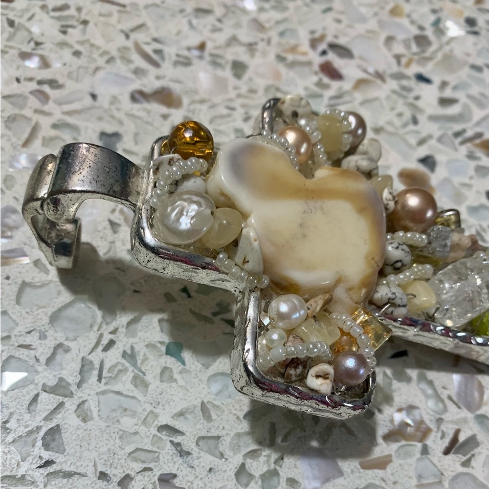 Encrusted Cross Pendant - Picture 2 of 5